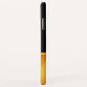 Chic gold polka dots, goldenes Band auf schwarz Case-Mate iPhone Hülle (Hinten/Rechts)