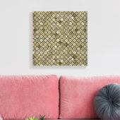 Chic Gold Quatrefolienfolie und Glitzer Leinwanddruck (Insitu (Wohnzimmer))