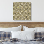 Chic Gold Quatrefolienfolie und Glitzer Leinwanddruck (Insitu (Schlafzimmer))