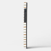 Chic Gold Red Monogram Case-Mate iPhone Case (Rückseite / Links)