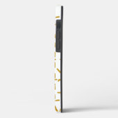 Chic Gold Red Monogram Case-Mate iPhone Case (Rückseite / Links)