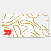 Chic Gold Red Monogram Case-Mate iPhone Case (Rückseite (Horizontal))