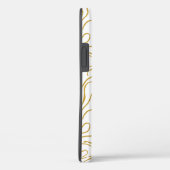 Chic Gold Red Monogram Case-Mate iPhone Case (Rückseite / Rechts)