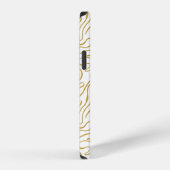 Chic Gold Red Monogram Case-Mate iPhone Case Hülle (Rechte Seite)