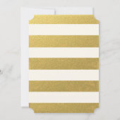CHIC GOLD | ROSE WEDING INVITATION EINLADUNG (Rückseite)