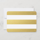 CHIC GOLD RSVP CARDS KARTE (Rückseite)