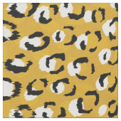 Chic gold Schwarz-weißer Gepard Stoff (Nahaufnahme)