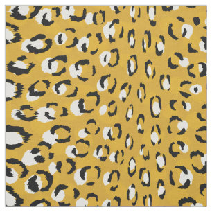 Chic gold Schwarz-weißer Gepard Stoff