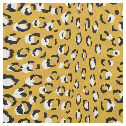 Chic gold Schwarz-weißer Gepard Stoff (Muster)