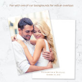 Chic Gold Script Minimalistisch Wedding Pergament Einladungen