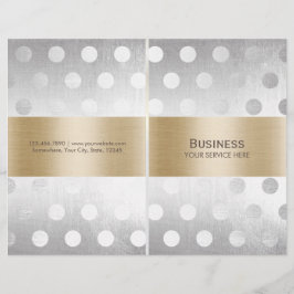 Chic Gold & Silver Beauty Salon Wellness-Center Bi