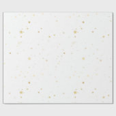 Chic Gold Sparkle Confetti Wrapping Paper Geschenkpapier (Flach)