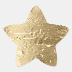 Chic Gold Stern-Aufkleber
