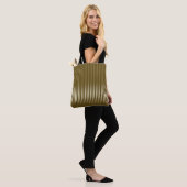 Chic Gold Streifen Tasche (Am Model)