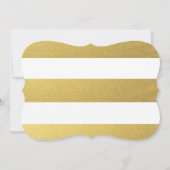 CHIC GOLD STRIPES SAVE THE DATE (Rückseite)