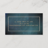 Chic Gold Tree Women Silhouette, Yoga Visitenkarte (Rückseite)