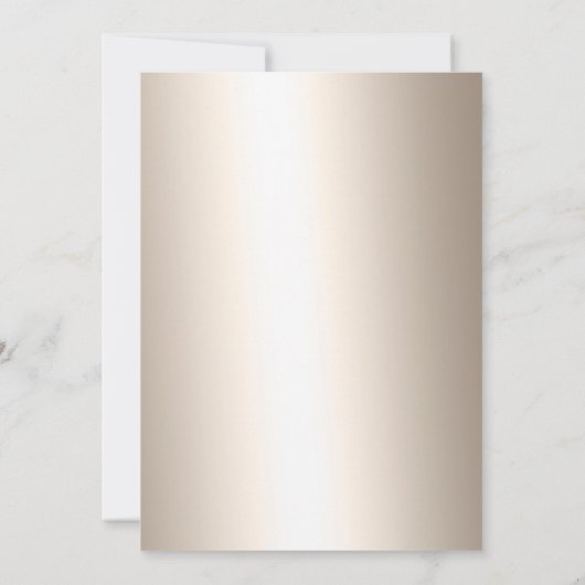 Chic gold Typografie Schnee Feier metallisch Einladung (Rückseite)