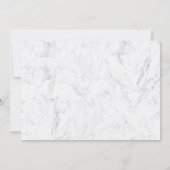 Chic Gold Typografie weißer Marmor 50 Jahre alt Einladung (Rückseite)