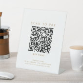 Chic Gold Typografy Business Scan zu bezahlen Sockelschild (In SItu)