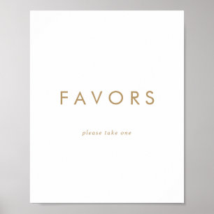 Chic Gold Typografy Gastgeschenke Hochzeiten signi Poster