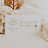 Chic Gold Typografy Logo Business Prämie 10 Punch Treuekarte