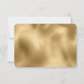 Chic Gold UAWG RSVP Karte (Rückseite)