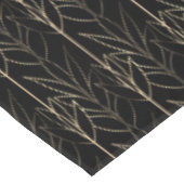 Chic Gold und Black Art Deco Leafy Muster Klasse Tischdecke (Schrägansicht)