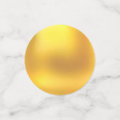 Chic Gold und Türkis Konfetti (Klein Vorderseite)