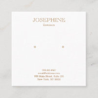 Chic Gold und White Study Earring