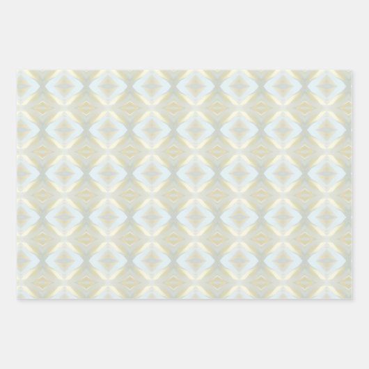 Chic Gold variierte Gemustert Geschenkpapier Set (Vorderseite 3)