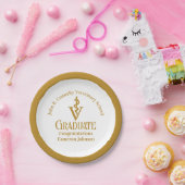 Chic Gold Veterinary School Graduation Party Pappteller (Party)