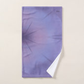 Chic Gold Violet Abstrakt floral Badhandtuch Set (Handtuch)