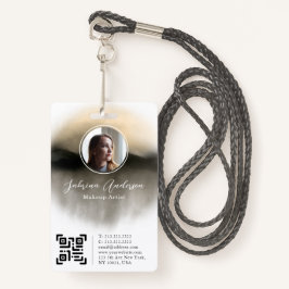 Chic Gold Watercolor Abstraktes Script Foto Logo Ausweis