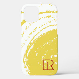 Chic Gold Watercolor Loops Roter Text Case-Mate iPhone Hülle