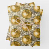Chic Gold Weihnachtsbälle Silver Sprakls Geschenkpapier Set (Beispiel)