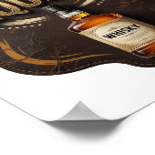 Chic Gold WHISKY ERFORDERLICH v2 Poster (Ecke)