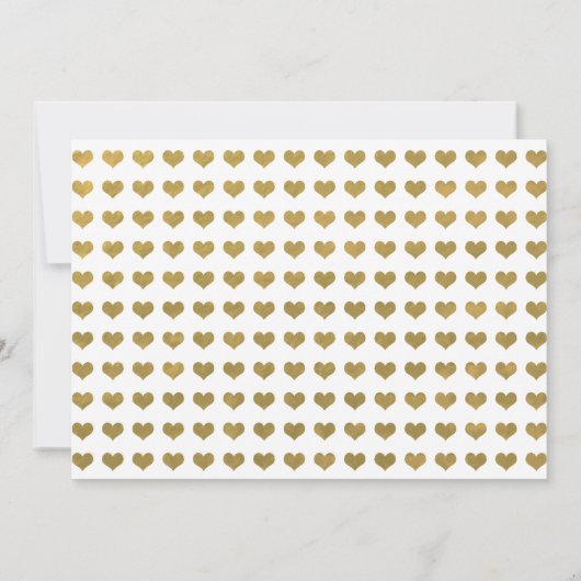 Chic Gold | XOXO Einfach modern Save the Date (Rückseite)