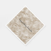 Chic Gold Zebra Print Serviette (Ecke)