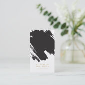 Chic-Goldabstrakter Visitenkarte (Stehend Vorderseite)