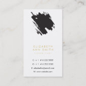 Chic-Goldabstrakter Visitenkarte (Rückseite)