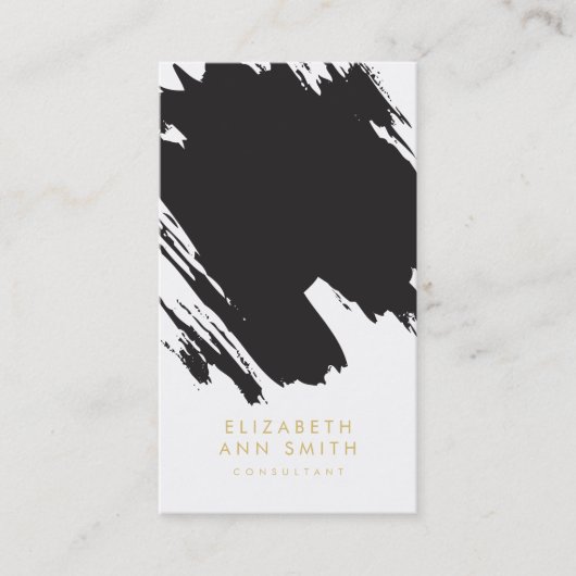 Chic-Goldabstrakter Visitenkarte (Vorderseite)