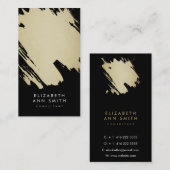 Chic-Goldabstrakter Visitenkarte (Vorne/Hinten)