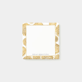 Chic-GoldBlumen Post-it Klebezettel