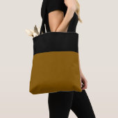 Chic Golden Brown Black Seamless Color Block Tasche (Von Nahem)
