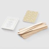 Chic Golden Ditzy Floral Wedding Program Fächer (Non-assembled)