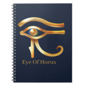 Chic Golden Eye of Horus , ägyptische Hieroglyphen Notizblock (Vorderseite)