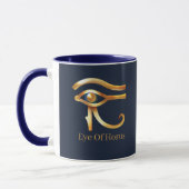 Chic Golden Eye of Horus , ägyptische Hieroglyphen Tasse (Links)
