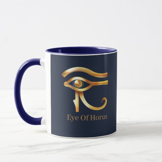 Chic Golden Eye of Horus , ägyptische Hieroglyphen Tasse (Links)