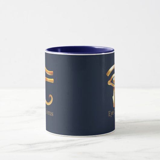 Chic Golden Eye of Horus , ägyptische Hieroglyphen Tasse (Zentrum)