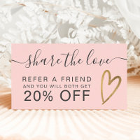Chic Golden Herz Drehbuch Rosa teilen die Liebe